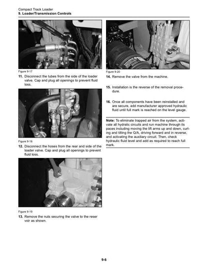 Terex R070 T Track Loader Service Manual sample page with technical illustrations