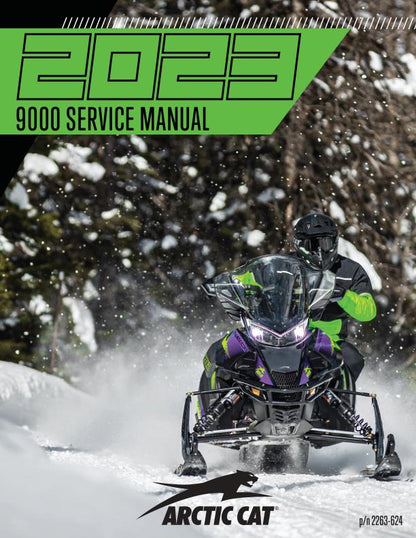 Arctic Cat Riot ZR 9000 Thundercat Snowmobile Service Manual factory service manual title page