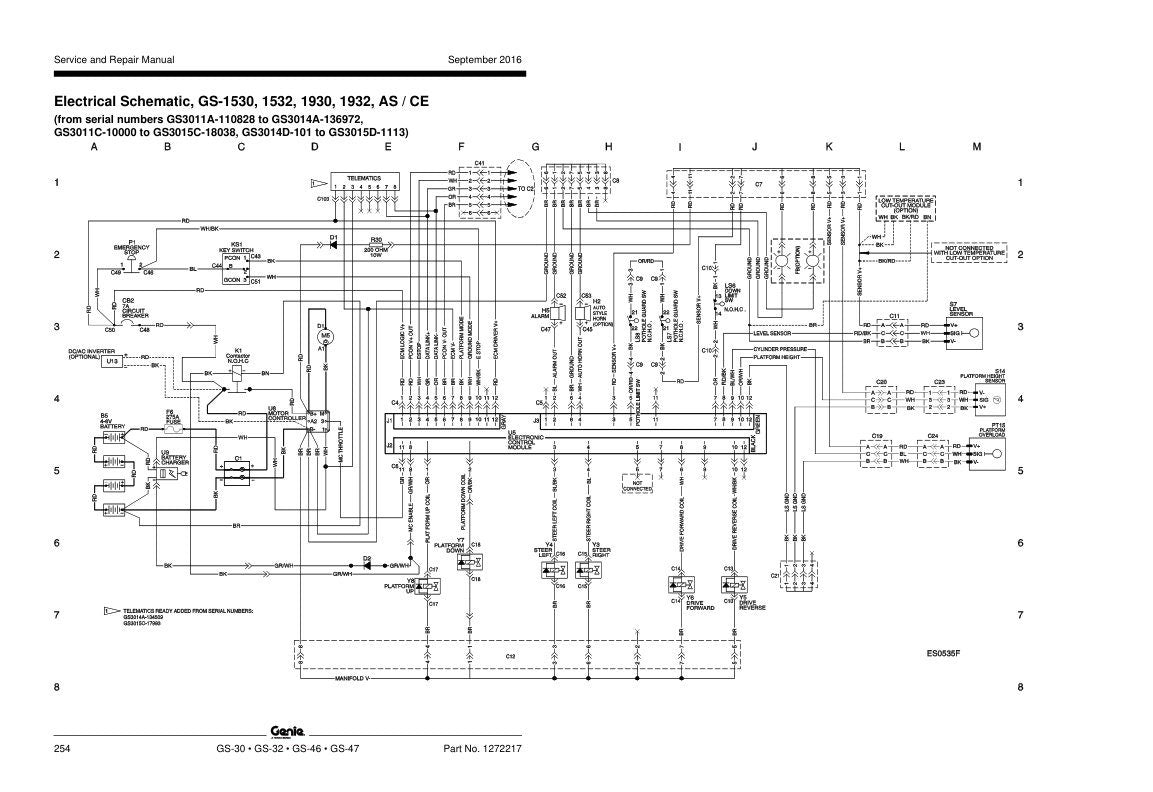 Genie  GS 1530-4047 Scissor Lift Service Manual sample page from the repair manual