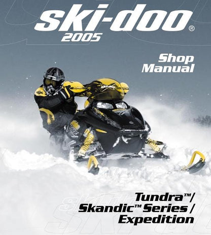 Skidoo Tundra Skandic Expedition Snowmobile Service Manual factory service manual title page