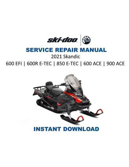 Skidoo Skandic 600 850 900 Snowmobile Service Manual 2021 - Service Manual PDF Instant Download
