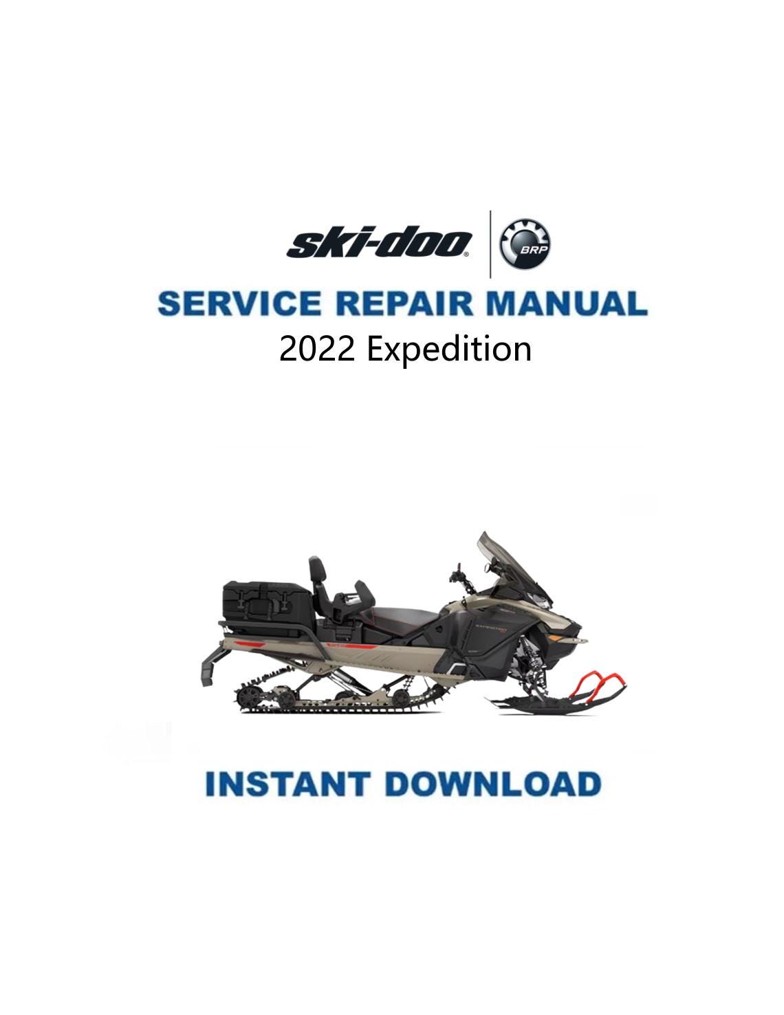 Skidoo Expedition 600 850 900 Snowmobile Service Manual 2022-2025 - Service Manual PDF Instant Download
