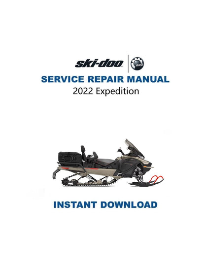 Skidoo Expedition 600 850 900 Snowmobile Service Manual 2022-2025 - Service Manual PDF Instant Download