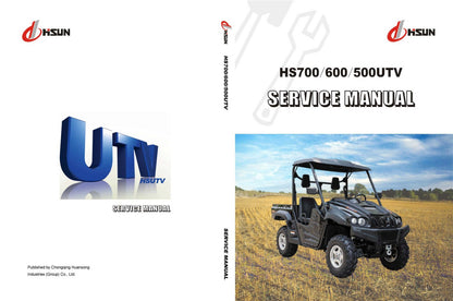 HiSun HS700 HS600 HS500 UTV Service Manual factory service manual title page