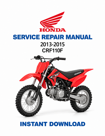 Honda CRF110F 2013-2015 service manual PDF