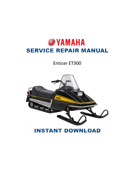Yamaha ET300 Enticer service manual PDF