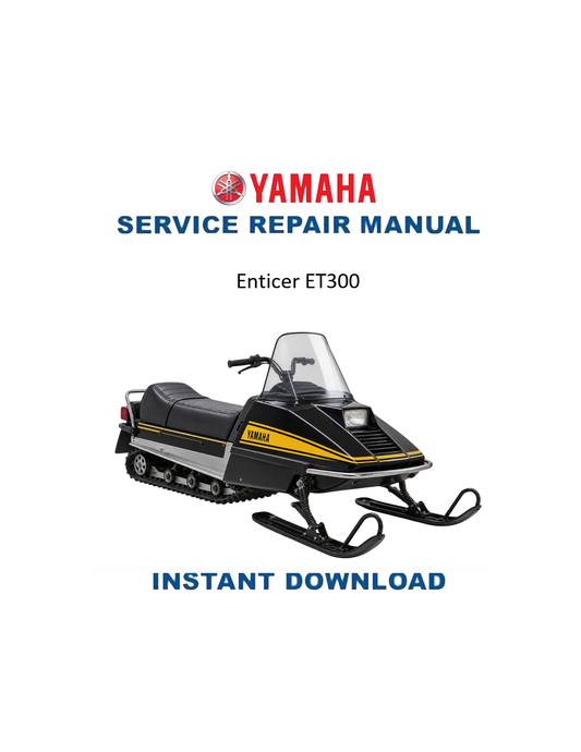 Yamaha ET300 Enticer service manual PDF