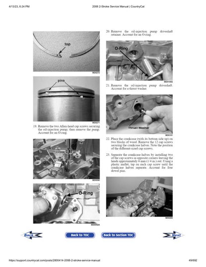 Arctic Cat  Panther Firecat Bearcat Z M Snowmobile Service Manual table of contents