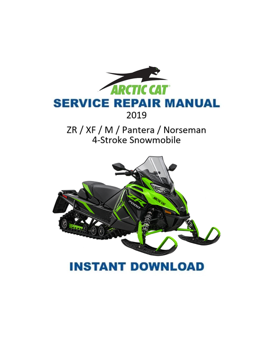 Arctic Cat 4-Stroke Snowmobile 2019 service manual PDF