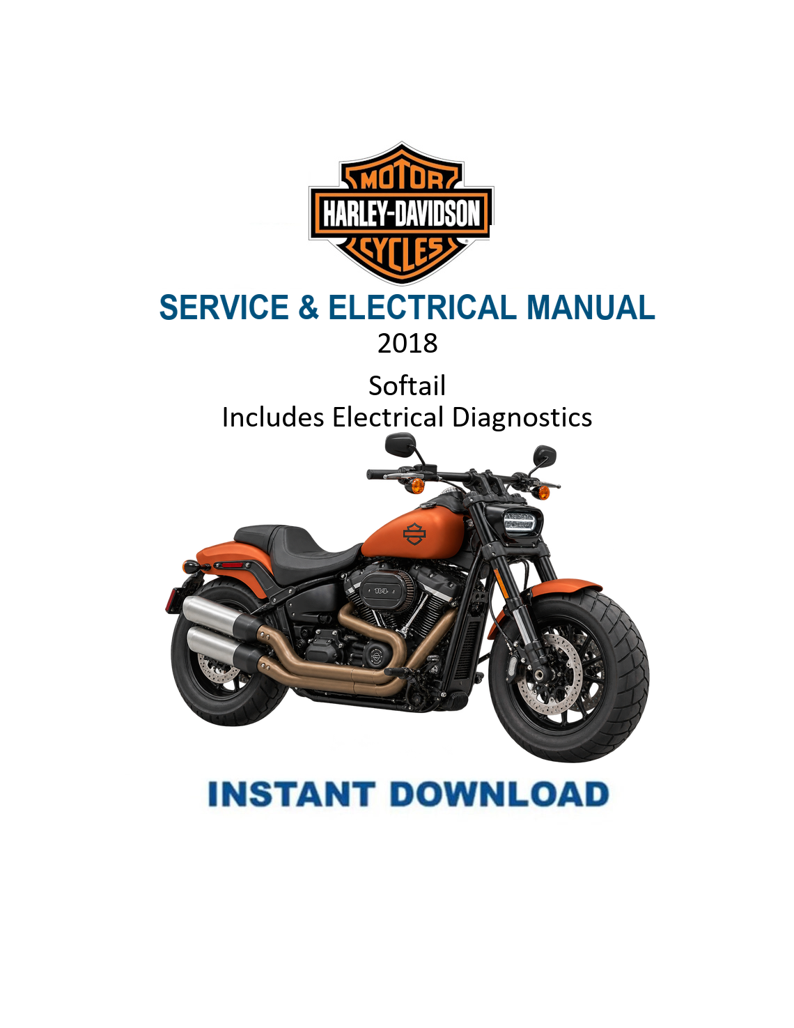 2018 Harley-Davidson Softail Service & Electrical Diagnostic Manual PDF