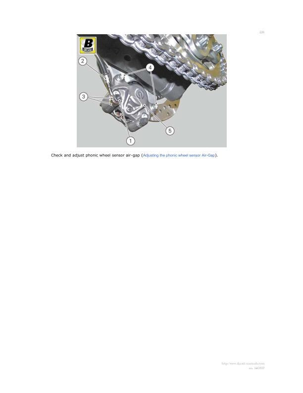 Ducati Monster 1200 Motorcycle Service Manual sample page from service manual