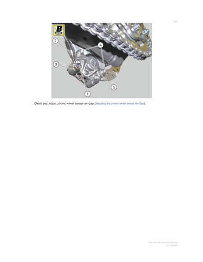 Ducati Monster 1200 Motorcycle Service Manual sample page from service manual