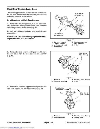Toro Groundsmaster 4100 4110 D Mower Service Manual sample page showing schematics and diagrams