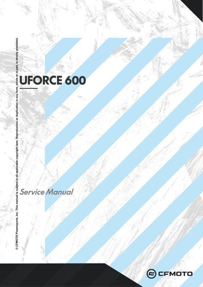 CFMOTO UFORCE 600 Service Repair Manual factory service manual title page