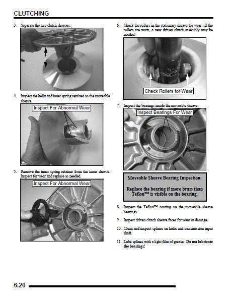 Polaris Ranger XP 700 UTV Service Manual sample page with technical illustrations