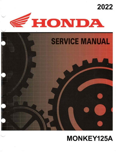 Honda Monkey 125A Motorcycle Service Manual factory service manual title page