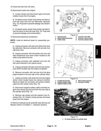 Toro Reelmaster 2000 D Mower Service Manual sample page from service manual