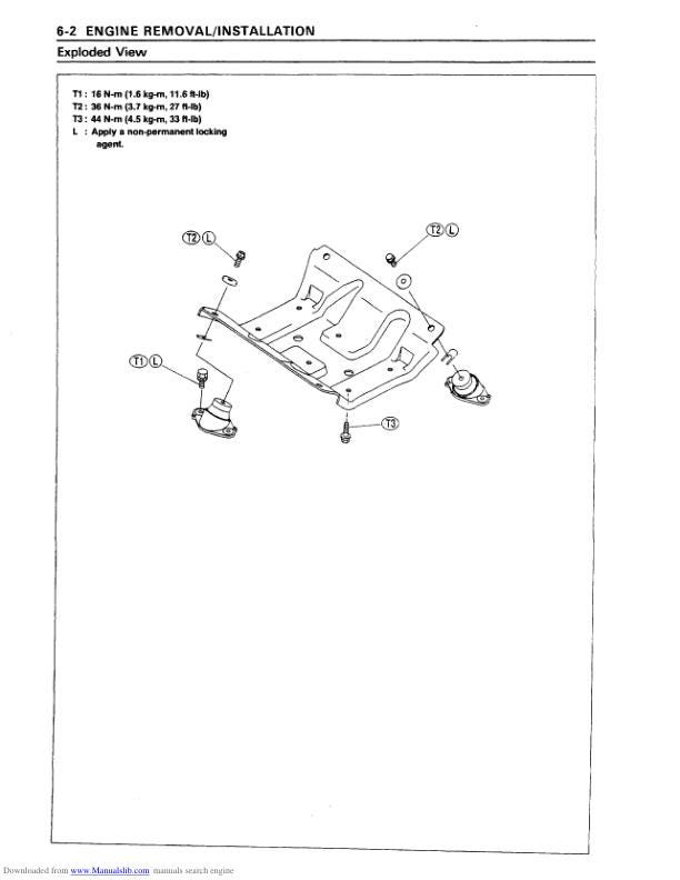 Kawasaki JetSki 1100 Zxi Service Manual sample page from the repair manual