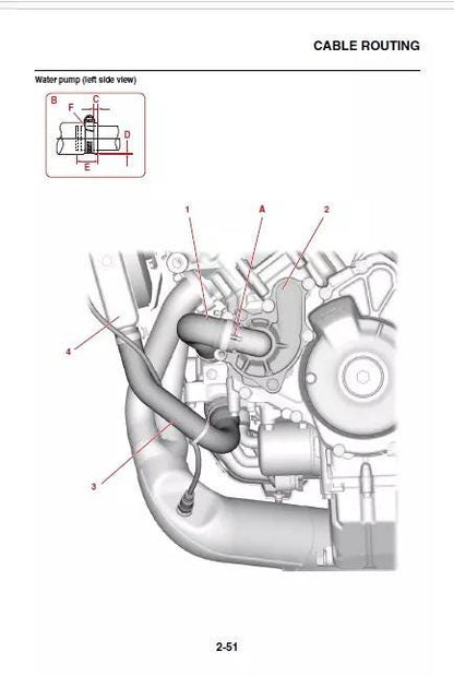 Yamaha XSR 900 Motorcycle Service Manual sample page from service manual