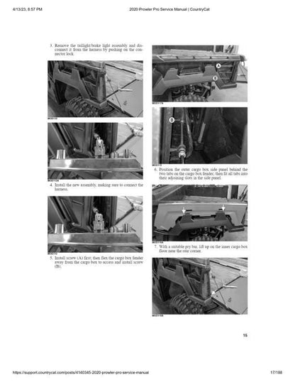 Arctic Cat Prowler Pro UTV Service Manual sample page from service manual