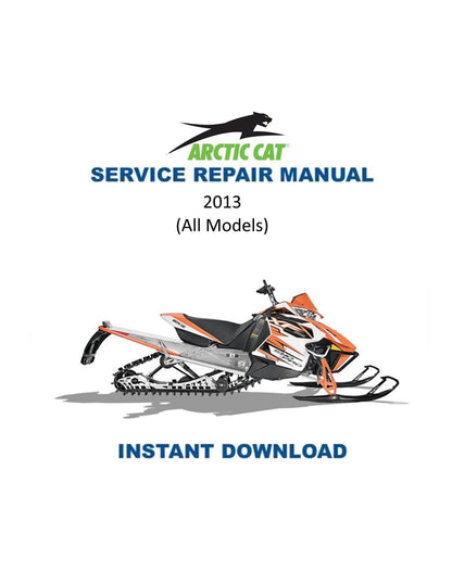 Arctic Cat F5 F800 F1100 M XF Bearcat T570 TZ Snowmobile Service 2013-2016 - Service Manual PDF Instant Download