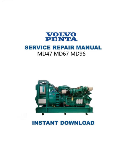 Volvo Penta MD47 MD67 MD96 Diesel Engine Service Manual - Service Manual PDF Instant Download