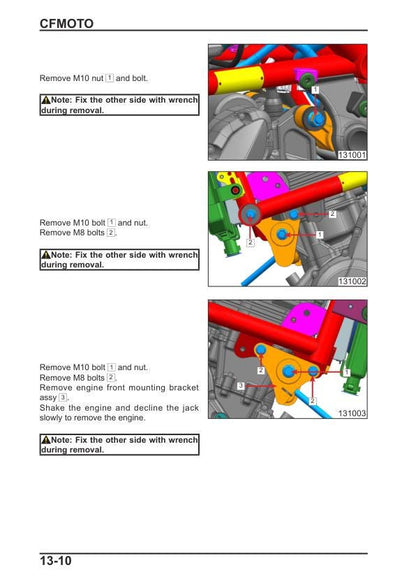 CFMOTO GT 400 650 Motorcycle Service Manual sample page from service manual