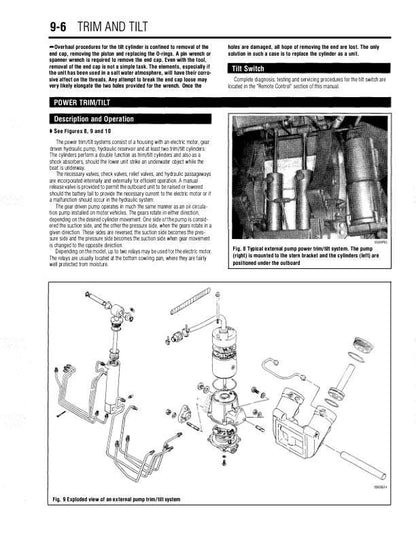Suzuki 2-225 HP Outboard Service Manual sample page showing schematics and diagrams