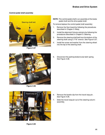 Cub Cadet RZT-S Zero Turn Mower Service Manual sample page with service data and tables