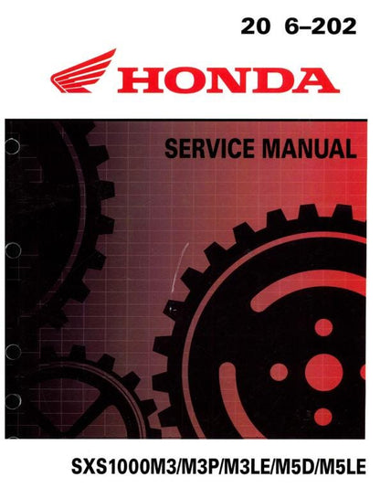 Honda Pioneer SXS1000 M2 M4 UTV Service Manual factory service manual title page