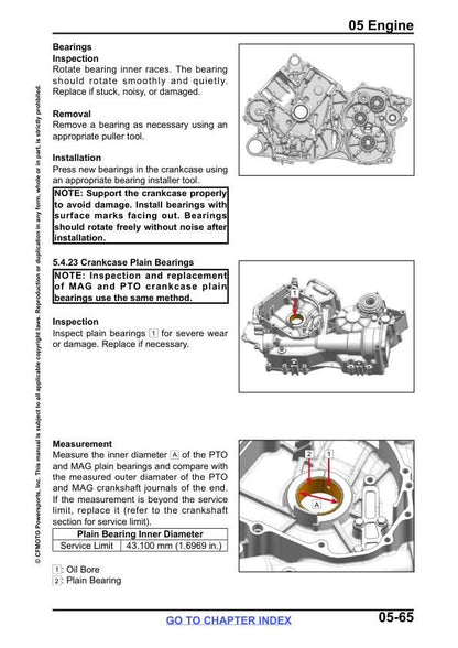 CFMOTO UFORCE 800 XL Service Repair Manual sample page with technical illustrations