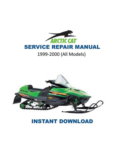 Arctic Cat Bearcat Pantera Thundercat Z ZR ZL Snowmobile Service 1999-2000 - Service Manual PDF Instant Download