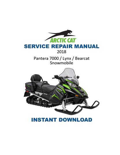 Arctic Cat Utility Snowmobile 2018 service manual PDF