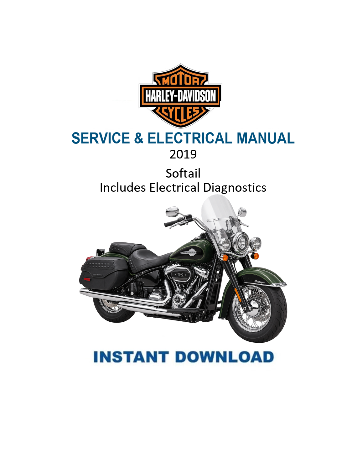 2019 Harley-Davidson Softail Service & Electrical Diagnostic Manual PDF