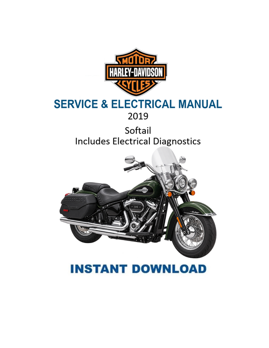 2019 Harley-Davidson Softail Service & Electrical Diagnostic Manual PDF
