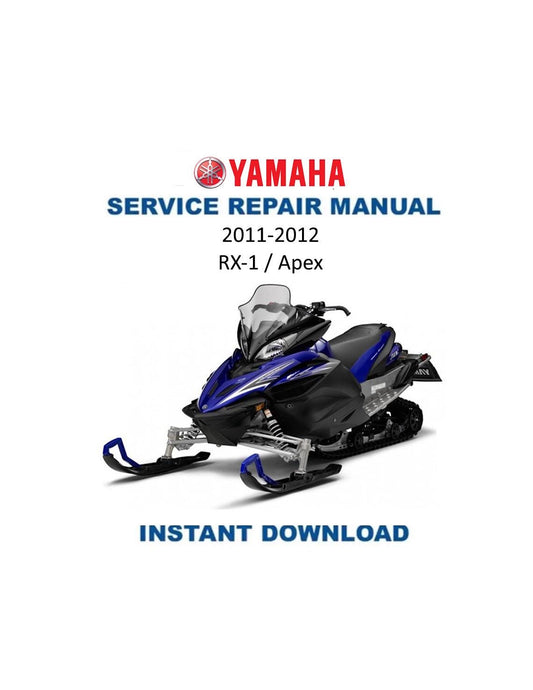 Yamaha RX1 Apex Service Snowmobile Manual 2011-2012 - Service Manual PDF Instant Download
