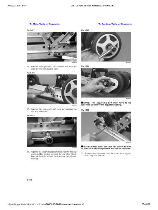 Arctic Cat Panther Bearcat Thundercat ZR ZL Snowmobile Service Manual sample page showing schematics and diagrams