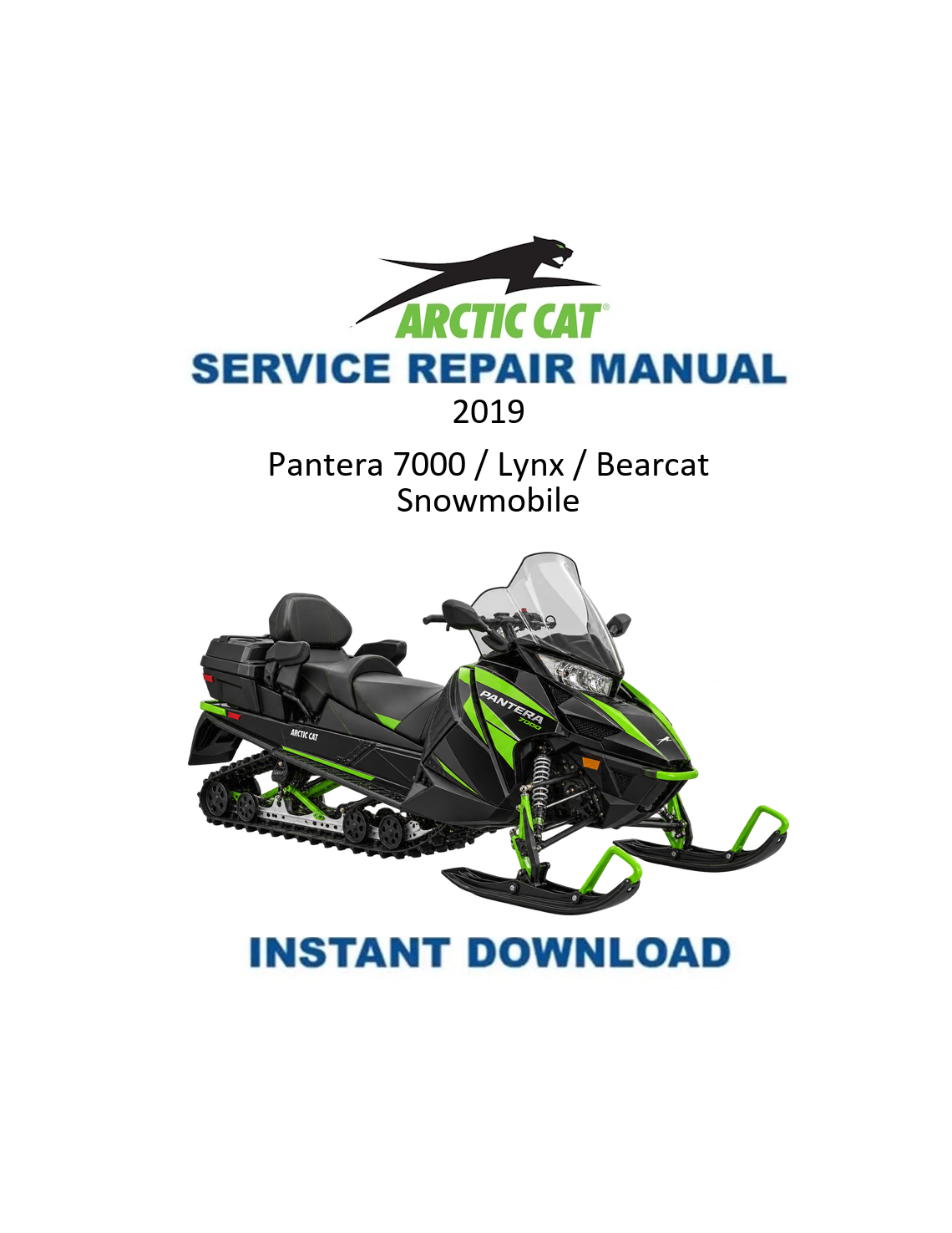 Arctic Cat Utility Snowmobile 2019 service manual PDF
