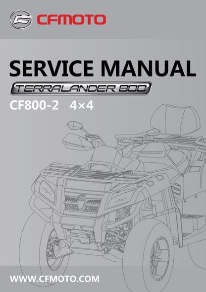 CFMOTO TERRALANDER 800 Service Manual factory service manual title page