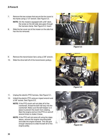 Cub Cadet Z Force S Mower Service Manual sample page from the repair manual