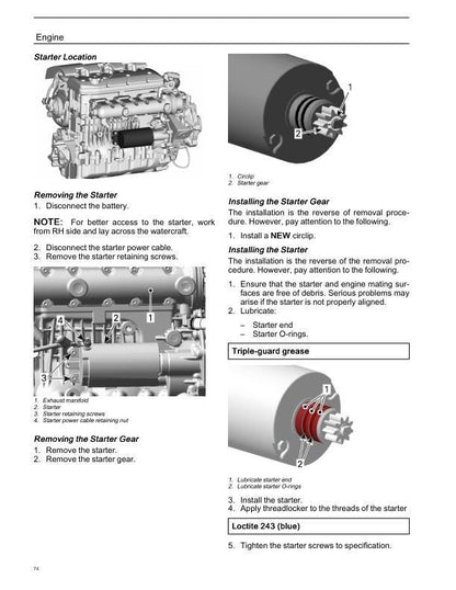 Sea-Doo RXP-X 300 Service Manual sample page showing schematics and diagrams