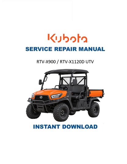 Kubota RTV-X900 X1120 service manual PDF