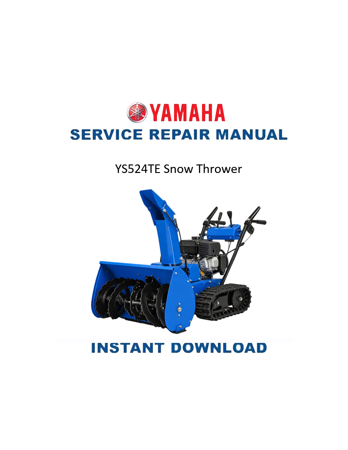 Yamaha YS524 Snow Thrower 1989 service manual PDF