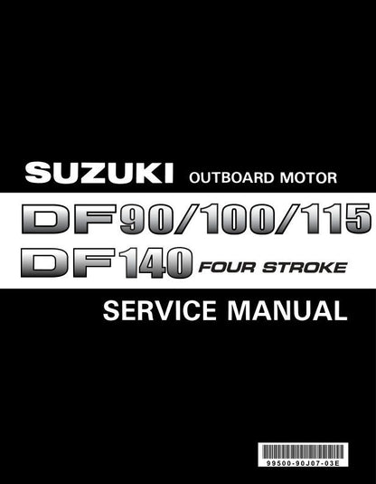 Suzuki DF90 DF100 DF115 DF140 Outboard Service Manual factory service manual title page
