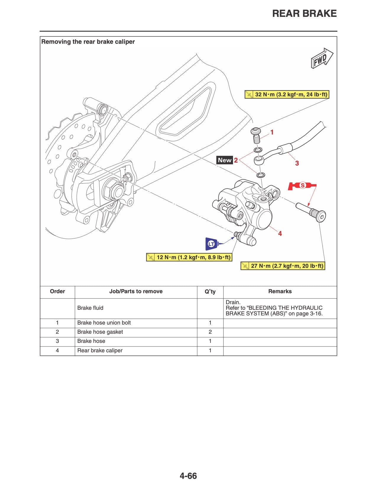 Yamaha YZF-R1 R1M Motorcycle Service Manual sample page showing repair procedures