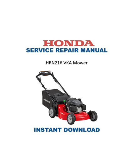 Honda HRN216 VKA service manual PDF