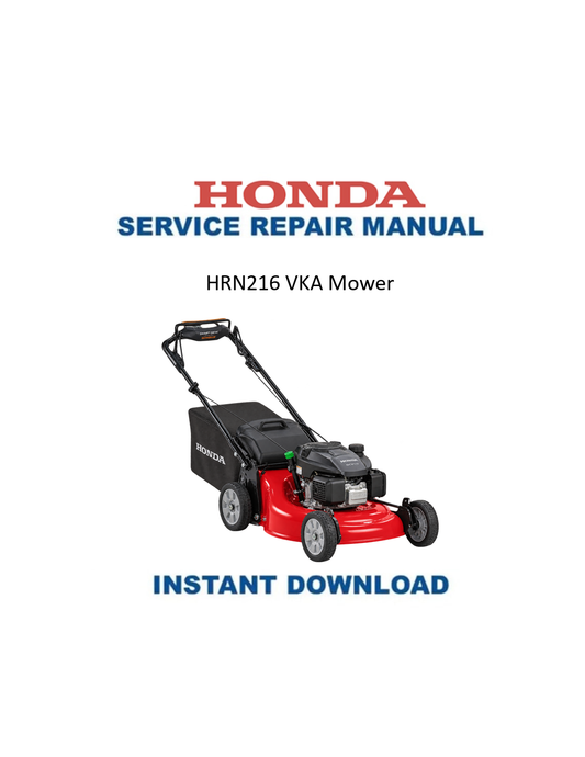 Honda HRN216 VKA service manual PDF