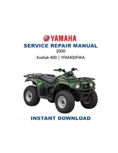 Yamaha Kodiak 400 YFM400FWA 2000 service manual PDF