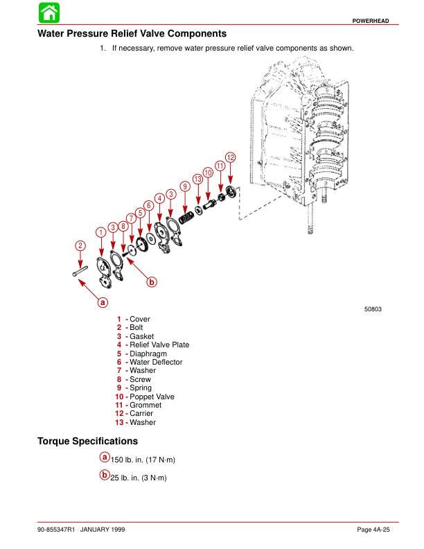 Mercury Optimax 135 150 Outboard Service Manual sample page with technical illustrations
