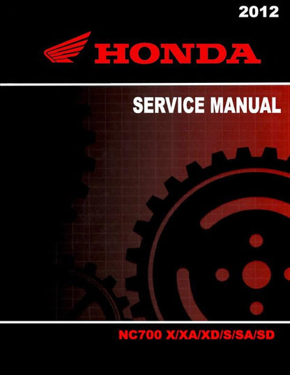 Honda NC 700 Motorcycle Service Manual factory service manual title page